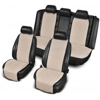 Універсальні накидки на сидіння слонова кістка (повний комплект)