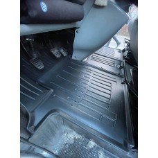 Поліуретанові килимки для Renault Trafic II (2001-2014) (1plus2) з бортиками 30 мм (Stingray)