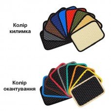 Комплект 3D EVA килимків з бортами для Mini Cooper I R50 (2001-2006) | Металевий підп'ятник у подарунок