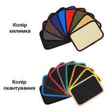 Комплект 3D EVA килимків з бортами для Toyota Corolla (E120) (2000-2006) | Металевий підп'ятник у подарунок
