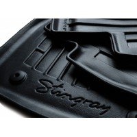 3D килимки для Hyundai Santa Fe I (SM) (2001-2006) з бортиками 30 мм (Stingray)