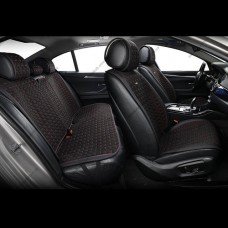 Комплект універсальних преміум накидок для сидінь BELTEX Monte Carlo, black-red (чорні з червоною прошивкою)
