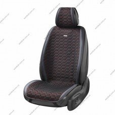 Комплект універсальних преміум накидок для сидінь BELTEX Monte Carlo, black-red (чорні з червоною прошивкою)