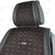 Комплект універсальних преміум накидок для сидінь BELTEX Monte Carlo, black-red (чорні з червоною прошивкою)