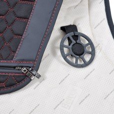 Комплект універсальних преміум накидок для сидінь BELTEX Monte Carlo, black-red (чорні з червоною прошивкою)