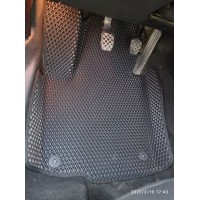 Комплект 3D EVA килимків з бортами для Skoda Superb ІІ (3T) (2008-2015) | Металевий підп'ятник у подарунок