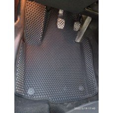 Комплект 3D EVA килимків з бортами для Skoda Superb ІІ (3T) (2008-2015) | Металевий підп'ятник у подарунок