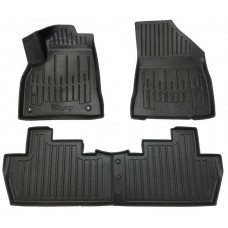 3D килимки для PEUGEOT 5008 (2008-2017)  з бортиками 30 мм (Stingray)