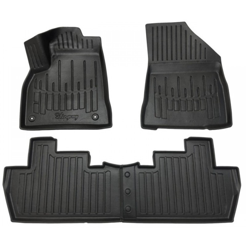 3D килимки для PEUGEOT 5008 (2008-2017)  з бортиками 30 мм (Stingray)