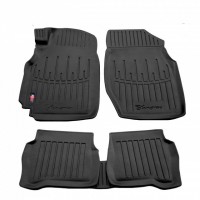 3D килимки для Nissan Almera (N16) (2000-2006)  з бортиками 30 мм (Stingray)