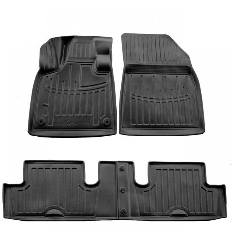 3D килимки для Citroen C4 Picasso (2013-...) з бортиками 30 мм (Stingray)