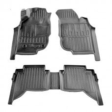 3D килимки для Toyota Hilux VII (2004-2015) (Crew Cab) з бортиками 30 мм (Stingray)