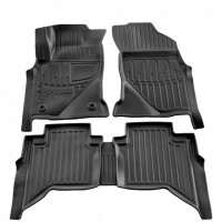 3D килимки для Toyota Hilux VIII (2015-...) з бортиками 30 мм (Stingray)