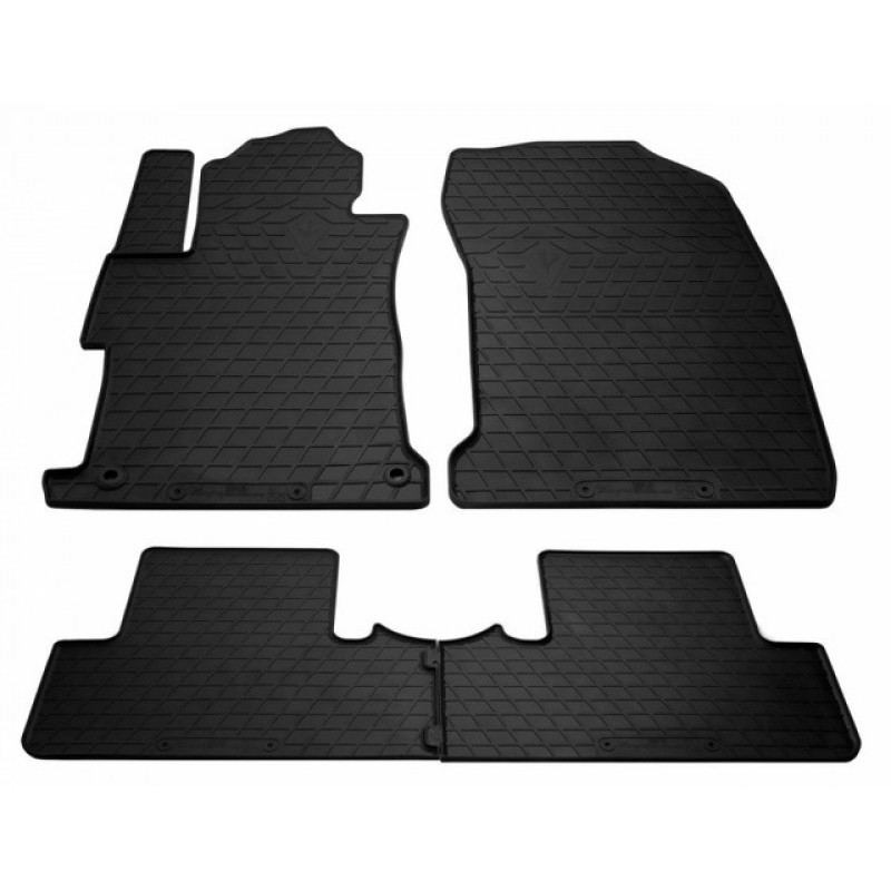 Гумові килимки в салон для Honda Civic sedan (4d) 2011-2016 комплект з 4 штук (Stingray)