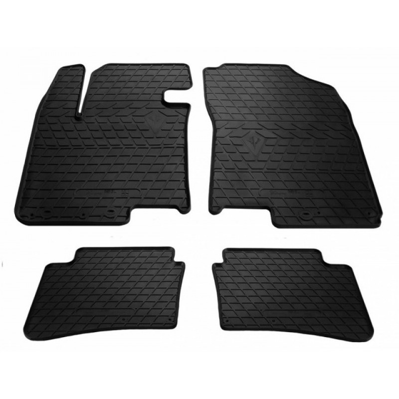 Гумові килимки в салон для Hyundai i20 (2008-2014) комплект з 4 штук (Stingray)