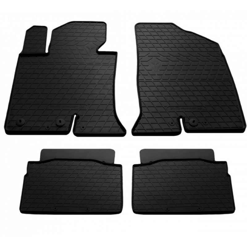 Гумові килимки в салон для Hyundai Sonata (YF) (2009-2014) комплект з 4 штук (Stingray)