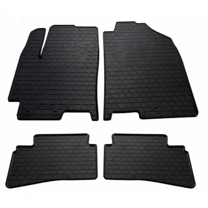 Гумові килимки в салон для Kia Stonic (2017-...) комплект з 4 штук (Stingray)