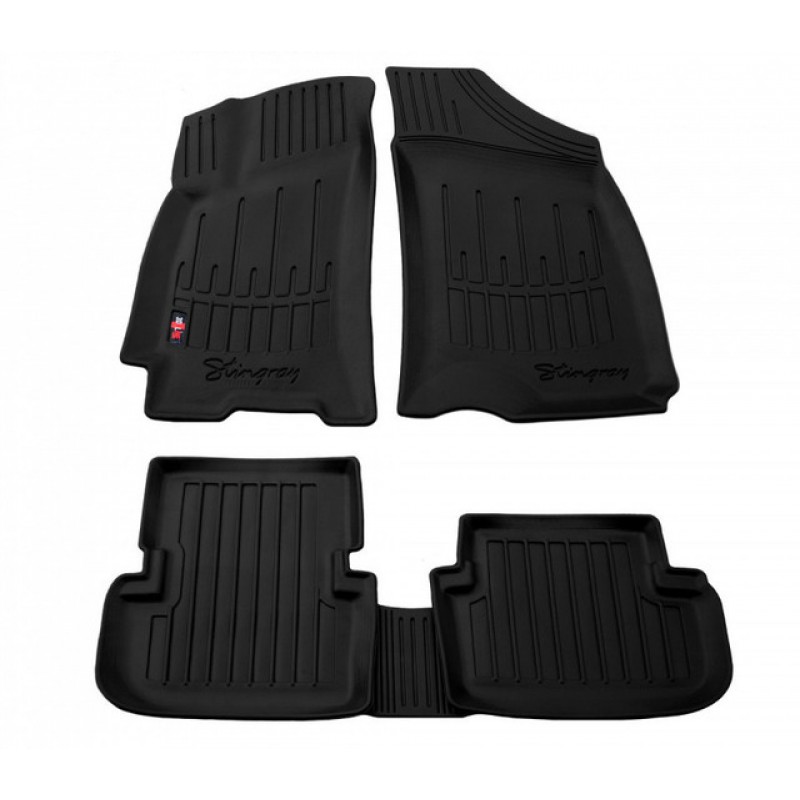 3D килимки для DAEWOO Lanos (1997-2016)  з бортиками 30 мм (Stingray)
