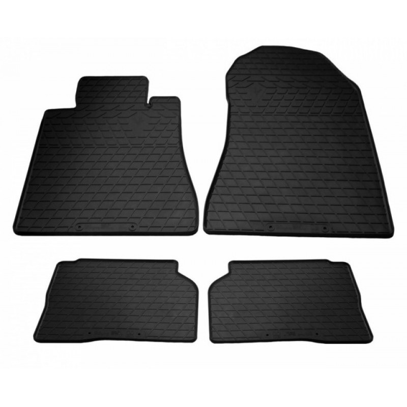 Гумові килимки в салон для Mercedes Benz W140 S (1991-1998) комплект з 4 штук (Stingray)