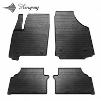 Гумові килимки в салон для Opel Meriva A (2002-2010) комплект з 4 штук (Stingray)