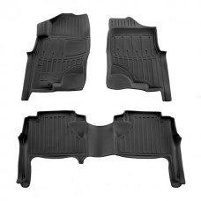 3D килимки для Nissan Navara (D40) (2005-2010) з бортиками 30 мм (Stingray)