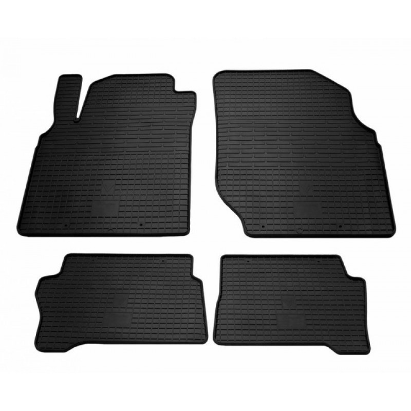 Гумові килимки в салон для Nissan Almera Classic (2006-2011) комплект з 4 штук (Stingray)