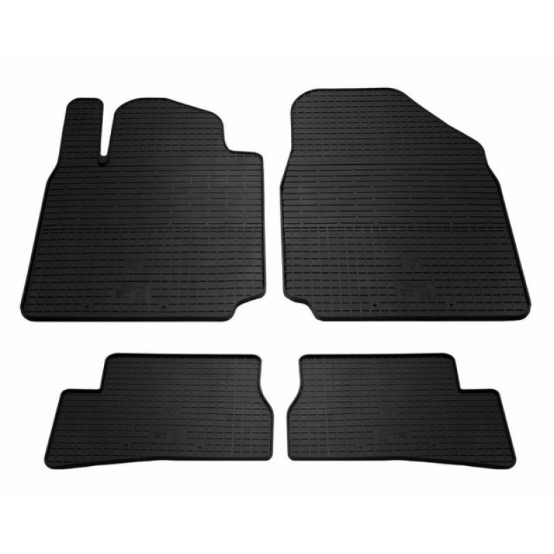Гумові килимки в салон для Nissan Micra III (K12) (2003-2010) комплект з 4 штук (Stingray)