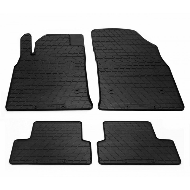 Гумові килимки в салон для Opel Astra J (2009-2015) комплект з 4 штук (Stingray)