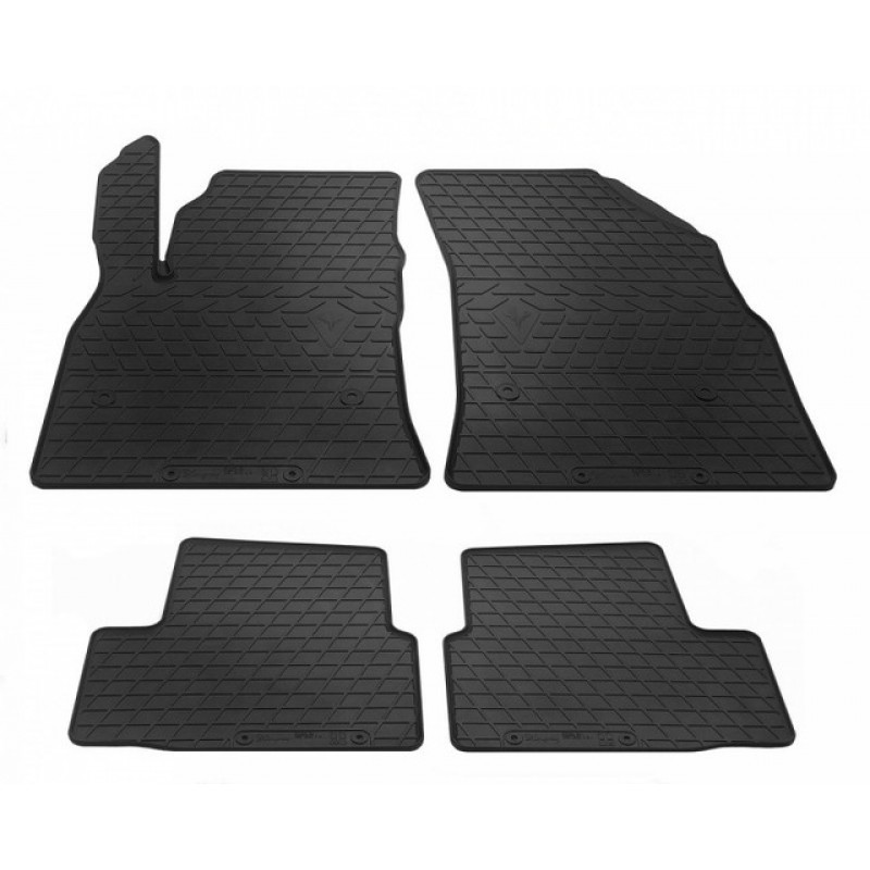 Гумові килимки в салон для Opel Astra K (2015-...) комплект з 4 штук (Stingray)