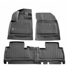 3D килимки для Citroen Berlingo III (2018-...) без підлокітника з бортиками 30 мм (Stingray)