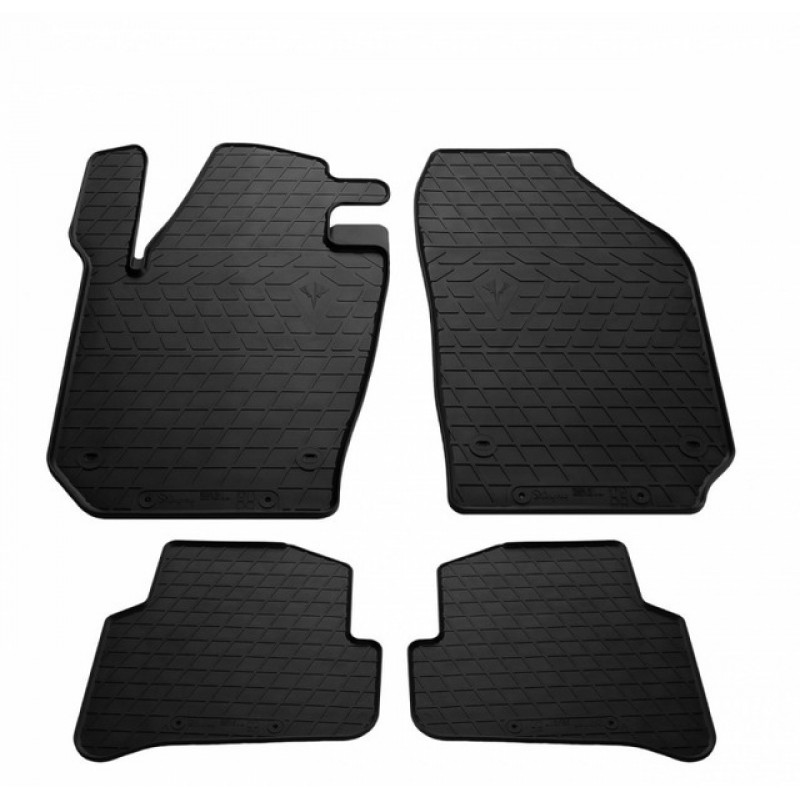 Гумові килимки в салон для Skoda Fabia III (2014-...) комплект з 4 штук (Stingray)