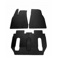 Гумові килимки в салон для Tesla Model X (2015-...) 6-ти місна комплект з 7 штук (Stingray)