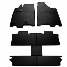 Гумові килимки в салон для Toyota Sienna III (2010-...) комплект з 7 штук (Stingray)