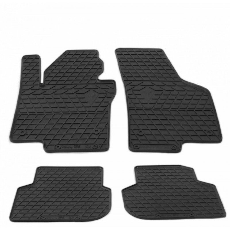 Гумові килимки в салон для Volkswagen Jetta VI (2010-2018) комплект з 4 штук (Stingray)