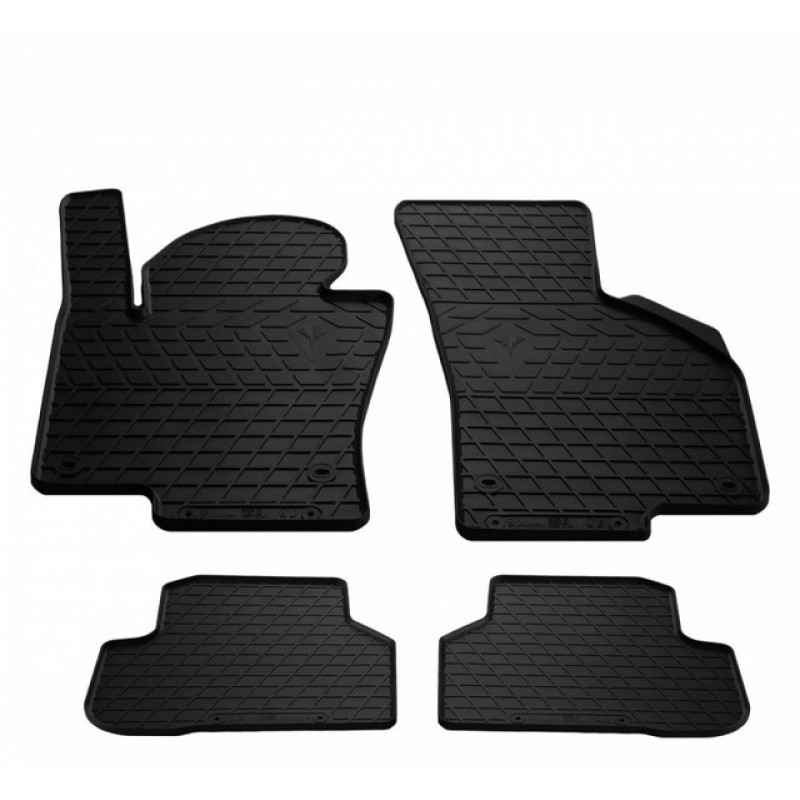 Гумові килимки в салон для Volkswagen Passat CC (2008-2017) комплект з 4 штук (Stingray)