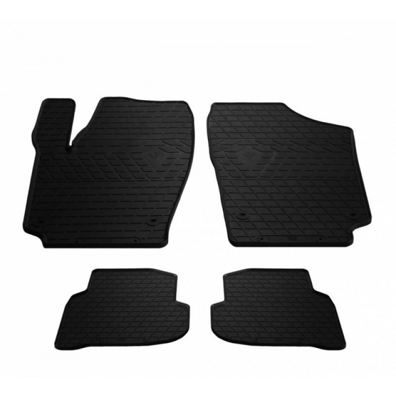 Гумові килимки в салон для Volkswagen Polo Sedan (2010-...) комплект з 4 штук (Stingray)