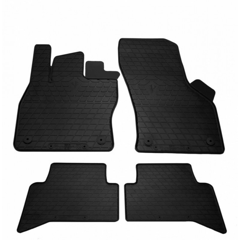 Гумові килимки в салон для Volkswagen Touran II (2015-...) комплект з 4 штук (Stingray)