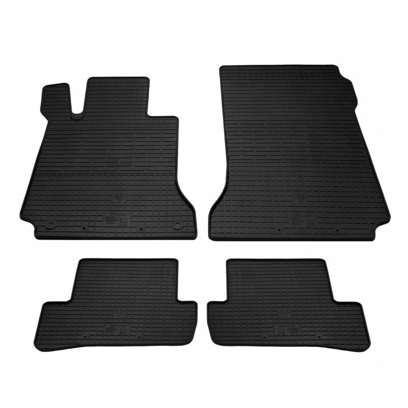 Гумові килимки в салон для Mercedes Benz W204 C (2007-2015) комплект з 4 штук (Stingray)