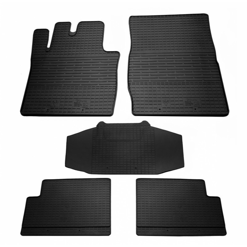 Гумові килимки в салон для Mercedes Benz W461 G (1992-2013) комплект з 5 штук (Stingray)