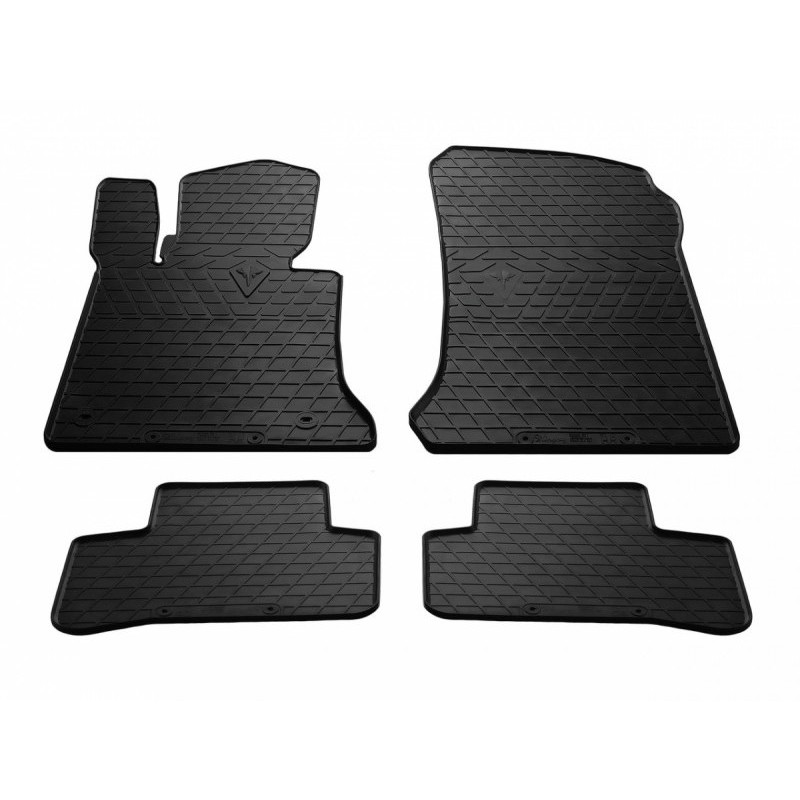 Гумові килимки в салон для Mercedes Benz X204 GLK (2008-2015) комплект з 4 штук (Stingray)