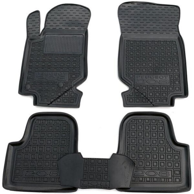 Коврики в салон для Peugeot 208 ІІ (2019-...) (Avto-Gumm)