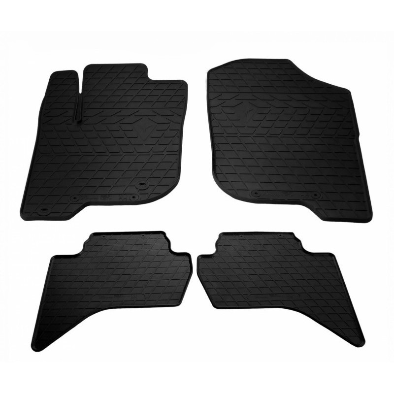 Гумові килимки в салон для Mitsubishi L200 (KAOT) (european version) (2006-2015) комплект з 4 штук (Stingray)