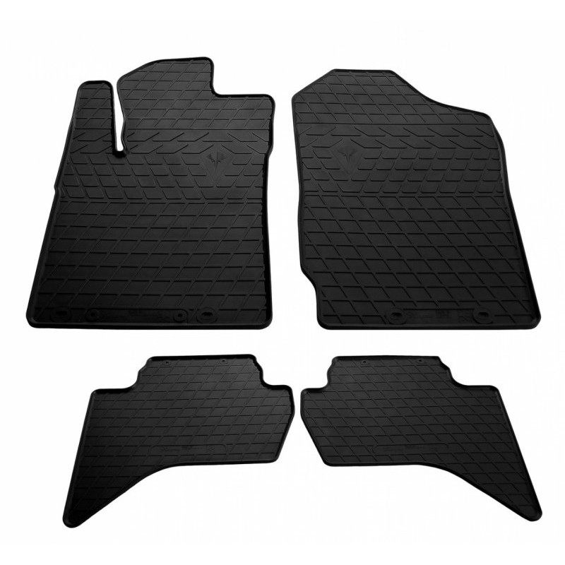 Гумові килимки в салон для Mitsubishi L200 (KAOT) (2006-2015) (arabic version) комплект з 4 штук (Stingray)