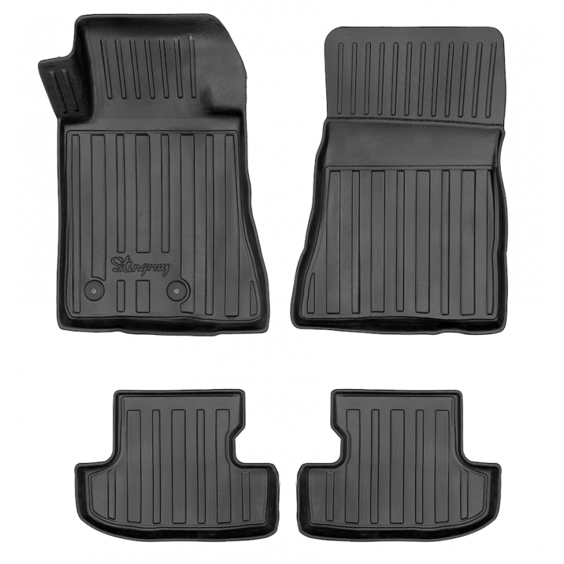 3D килимки для Ford Mustang (S550) (2015-2024) з бортиками 30 мм (Stingray)