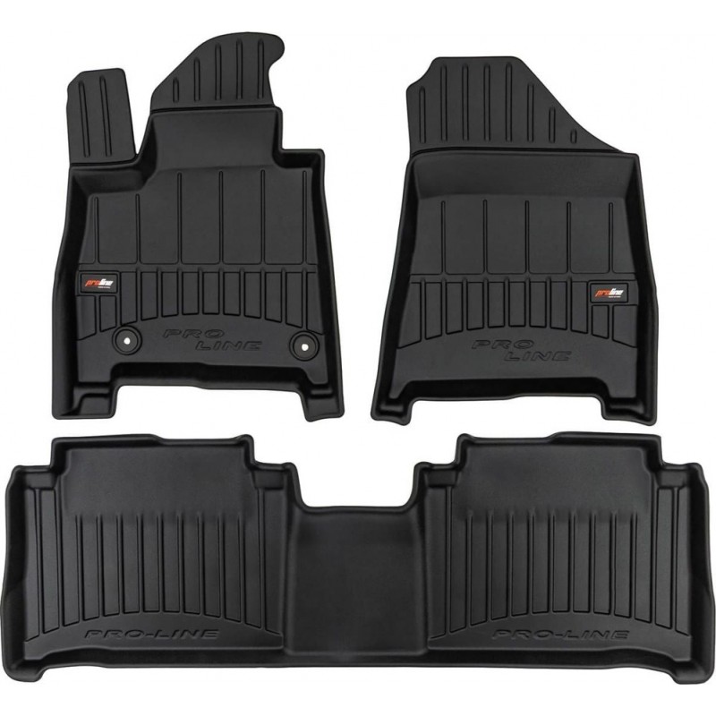 Гумові коврики в салон для Hyundai Santa Fe (mkV) 2024→ (1-2 ряд) (Frogum Proline 3D)