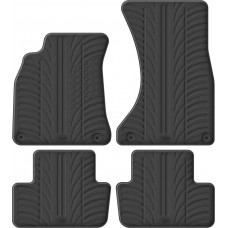 Гумові килимки в салон для Audi A4/S4/RS4 (mkIV)(B8) 2008-2016 / A5/S5/RS5 (mkI)(Sportback) 2009-2016 комплект з 4 штук (Gledring)