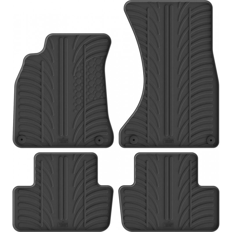Гумові килимки в салон для Audi A4/S4/RS4 (mkIV)(B8) 2008-2016 / A5/S5/RS5 (mkI)(Sportback) 2009-2016 комплект з 4 штук (Gledring)