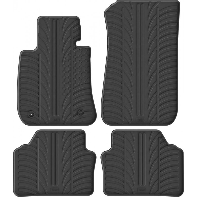 Гумові килимки в салон для BMW 3-series (E90; E91) 2004-2013 комплект з 4 штук (Gledring)