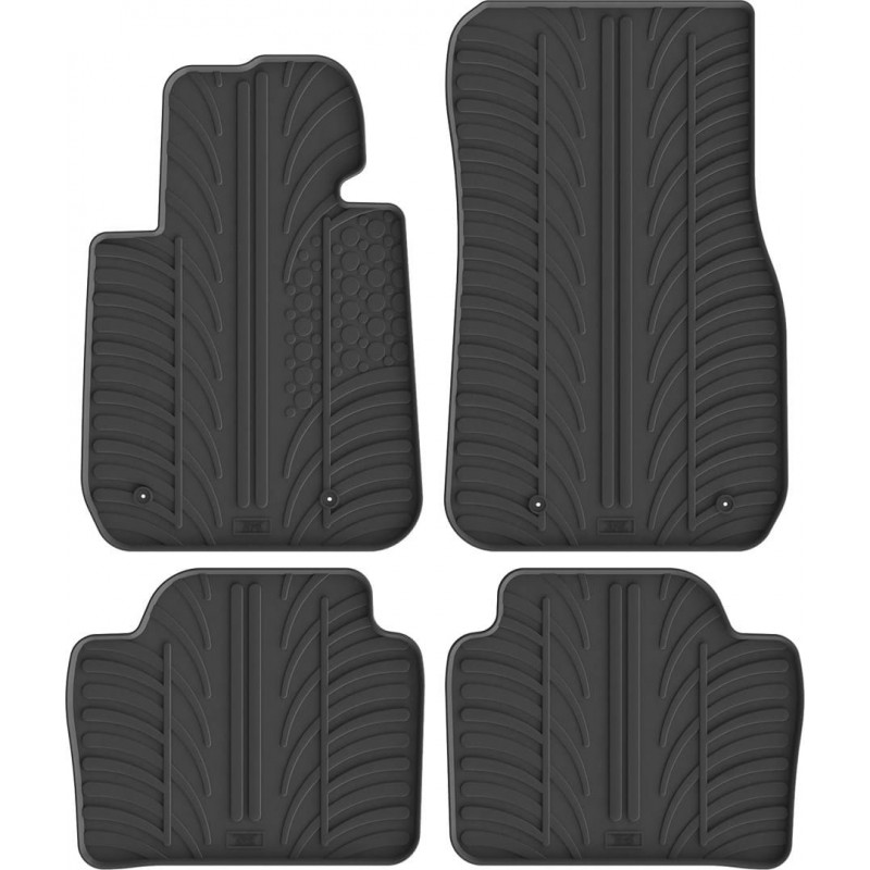 Гумові килимки в салон для BMW 3-series (F30; F31; F80) 2011-2019 комплект з 4 штук (Gledring)