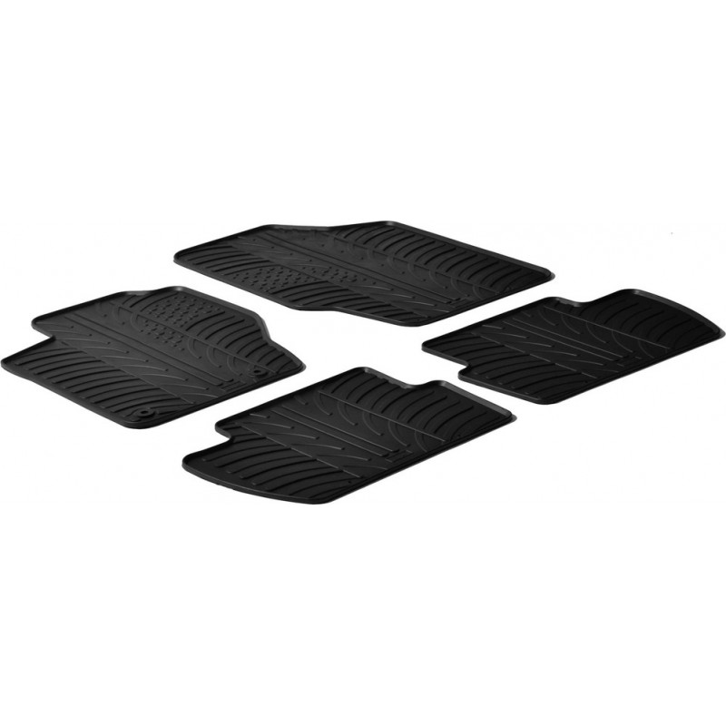Гумові килимки в салон для Citroen C4 (mkI) 2004-2010 комплект з 4 штук (Gledring)